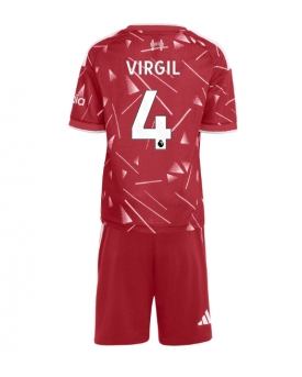 Liverpool Virgil van Dijk #4 Maglia Gara Casa Repliche 2026-27 Bambino Maniche Corte Liverpool Virgil van Dijk #4 Maglia Gara Casa Repliche 2026-27 Bambino Maniche Corte